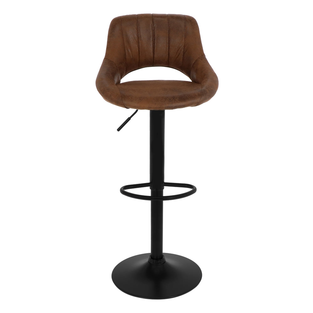 Bar stool industrial dark brown