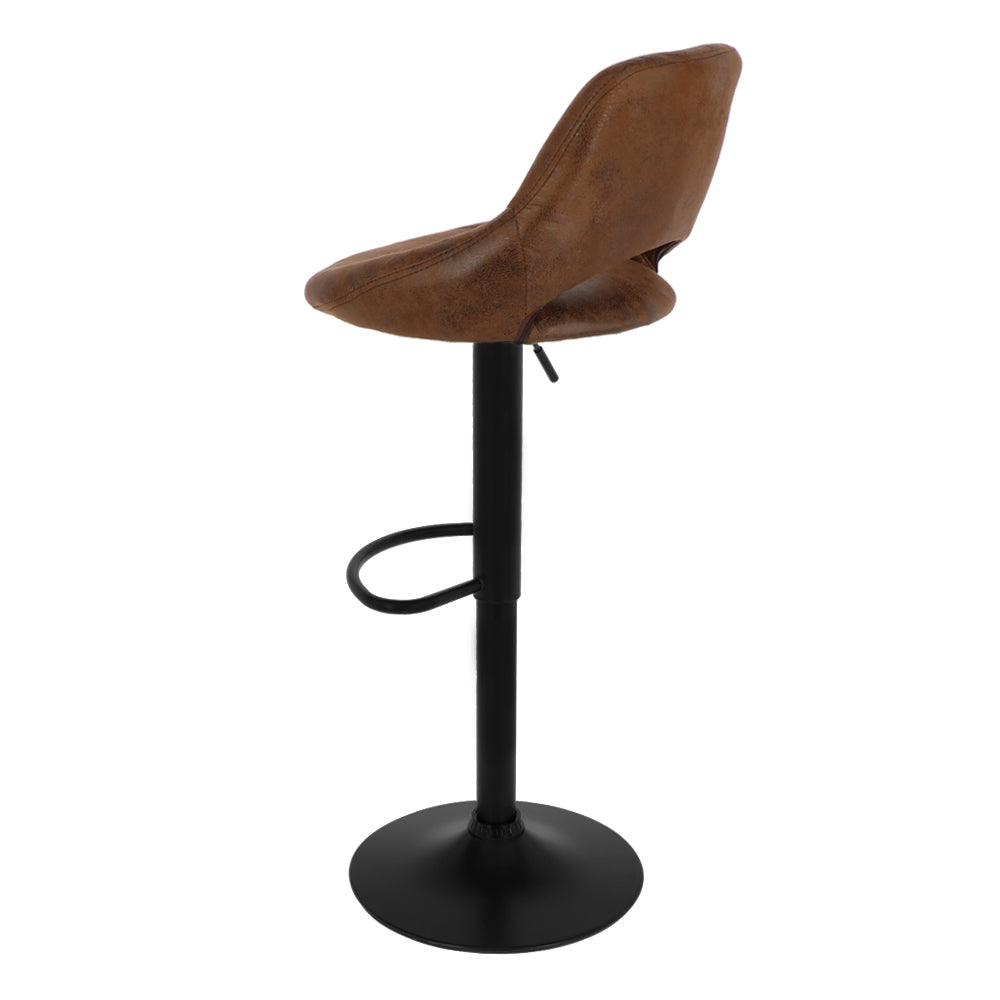 Bar stool industrial dark brown