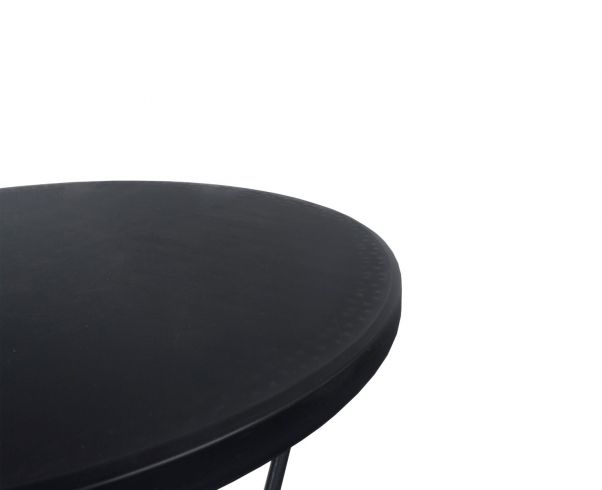 Standing table black 80 cm per 2 in box