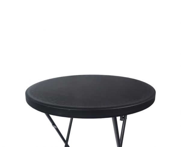 Standing table black 80 cm per 2 in box