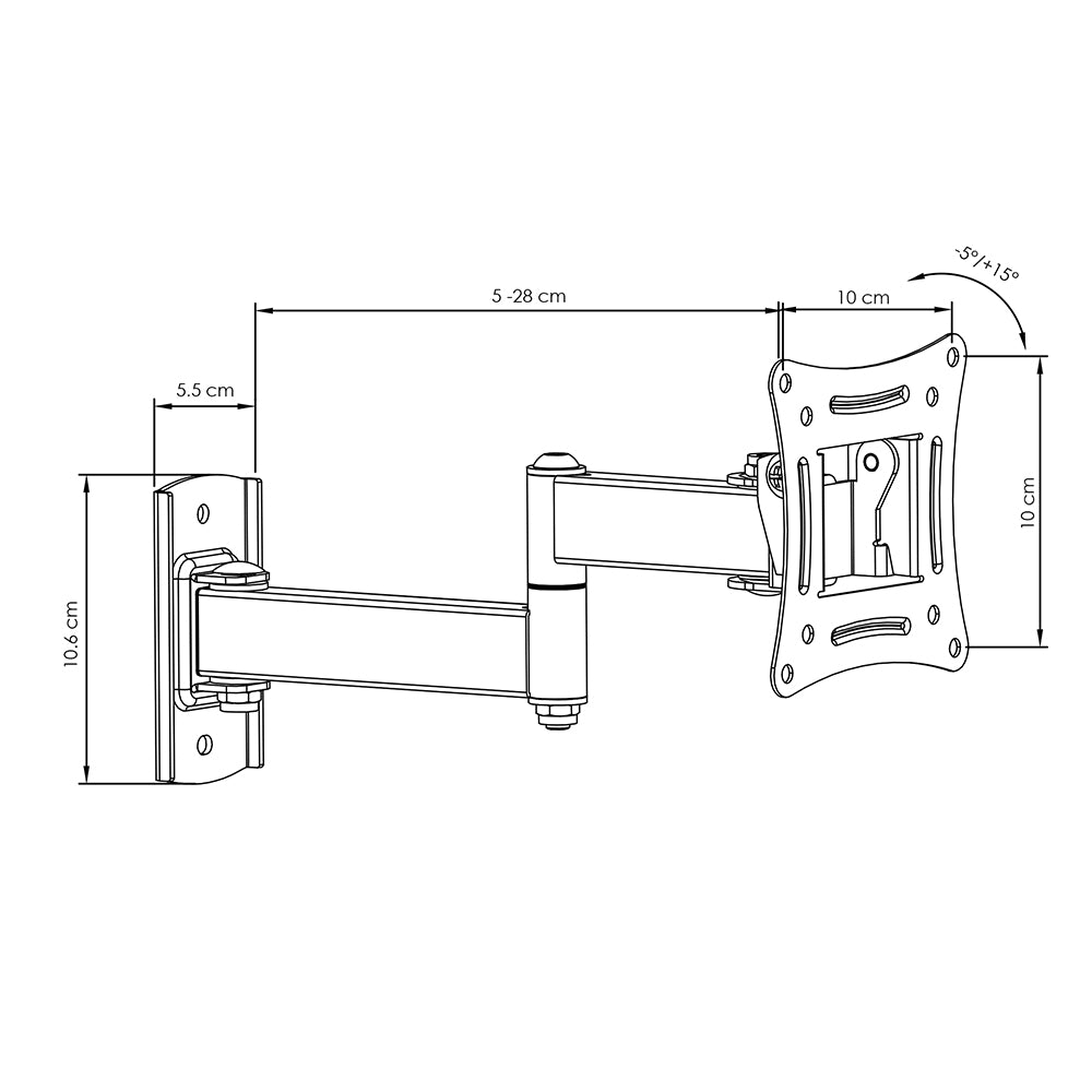 TV wall bracket Live 10-27 inches