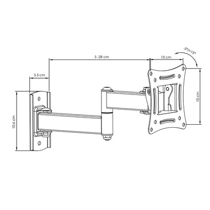 TV wall bracket Live 10-27 inches