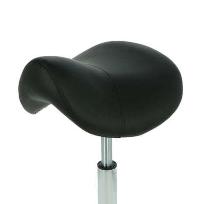 Saddle stool black/chrome